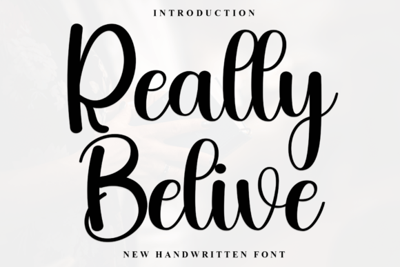 Really Belive Font - Featured Image