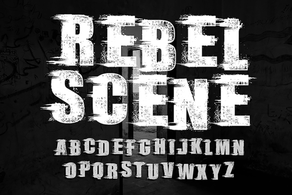 Rebel Scene Font - Featured Image