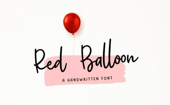 Red Balloon Font - Featured Image