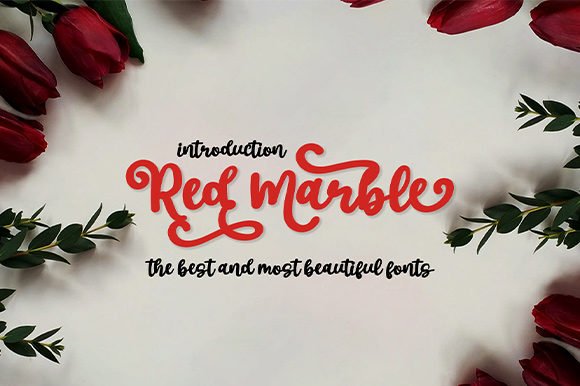 Red Marble Font - Featured Image