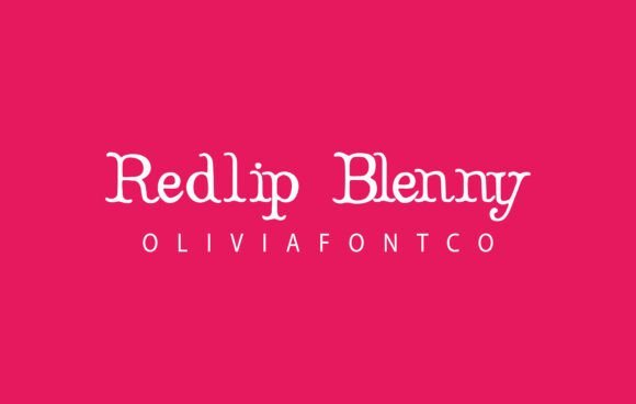 Redlip Blenny Font - Featured Image