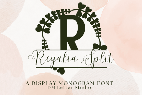 Regalia Split Monogram Font - Featured Image
