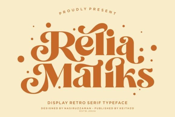 Relia Maliks Font - Featured Image