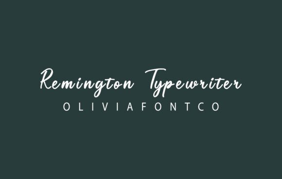Remington Typewriter Font - Featured Image