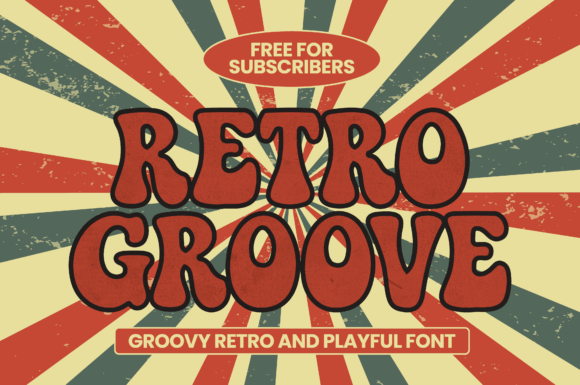 Retro Groove Font - Featured Image