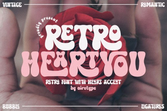 Retro Heart You Font - Featured Image