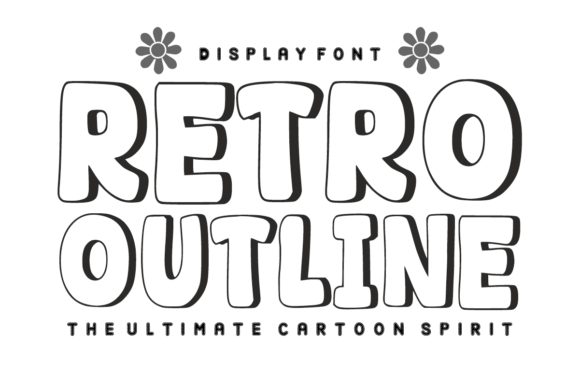 Retro Outline Font - Featured Image