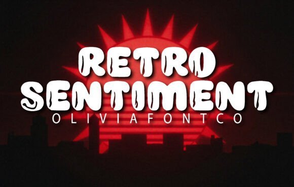 Retro Sentiment Font - Featured Image