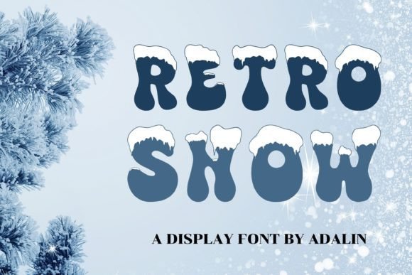 Retro Snow Font - Featured Image