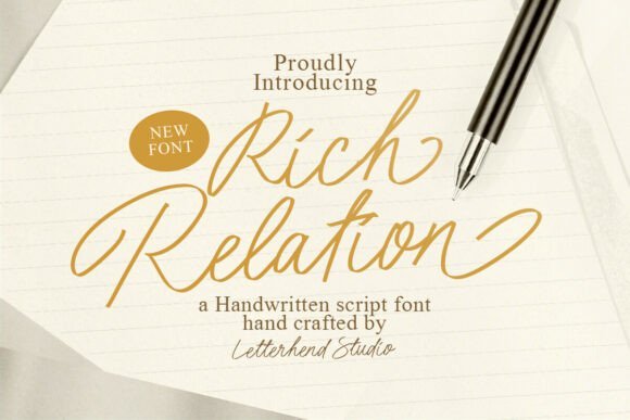 Rich Relation Font - Featured Image