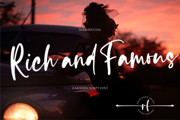 Rich and Famous Font - Featured Image