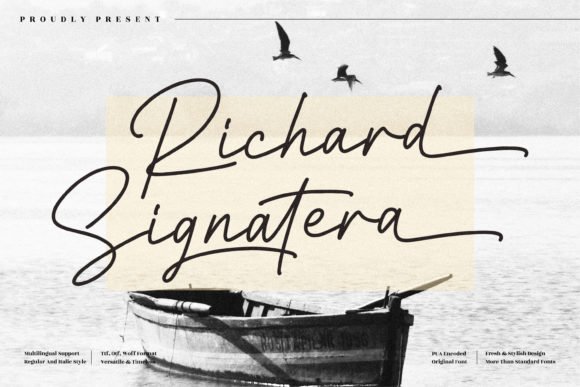 Richard Signatera Font - Featured Image