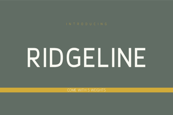 Ridgeline Font - Featured Image