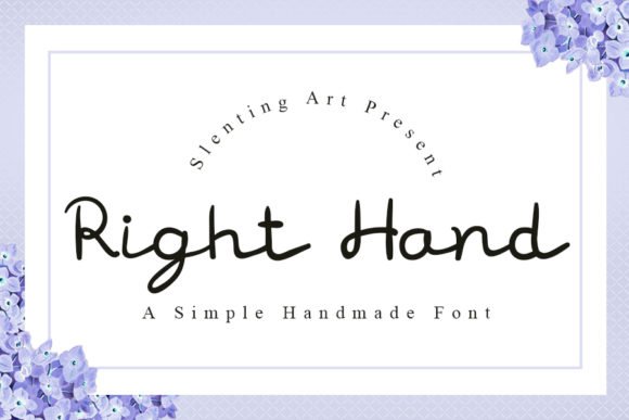 Right Hand Font - Featured Image