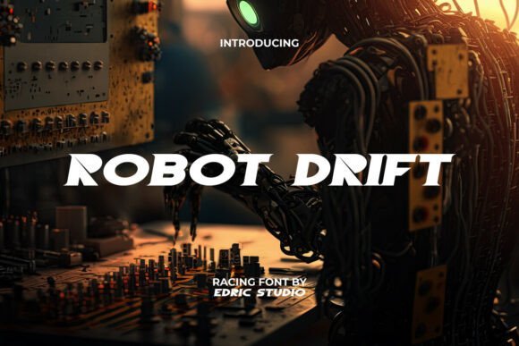 Robot Drift Font - Featured Image
