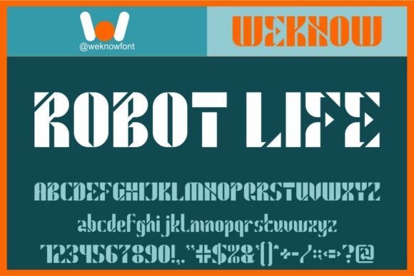 Robot Life Font - Featured Image