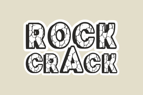 Rock Crack Font - Featured Image