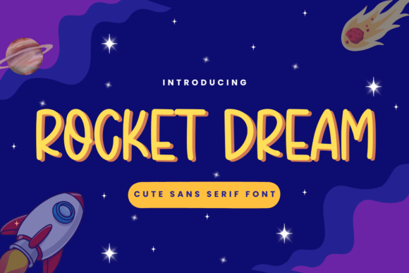 Rocket Dream Font - Featured Image