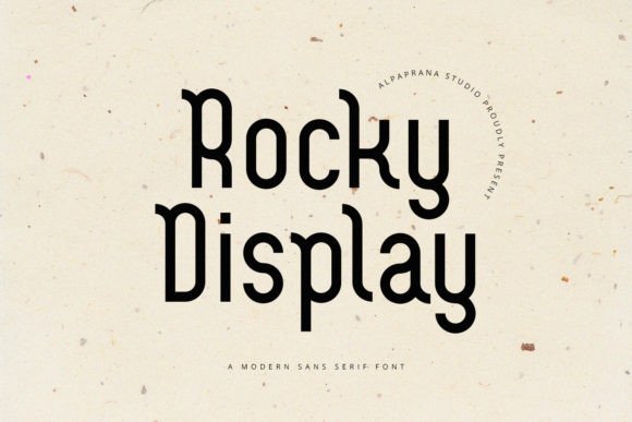 Rocky Display Font - Featured Image