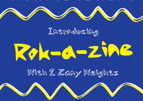 Rok-a-zine Font - Featured Image