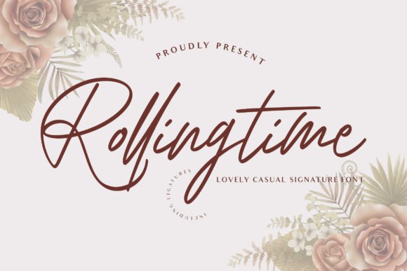 Rolling Time Font - Featured Image