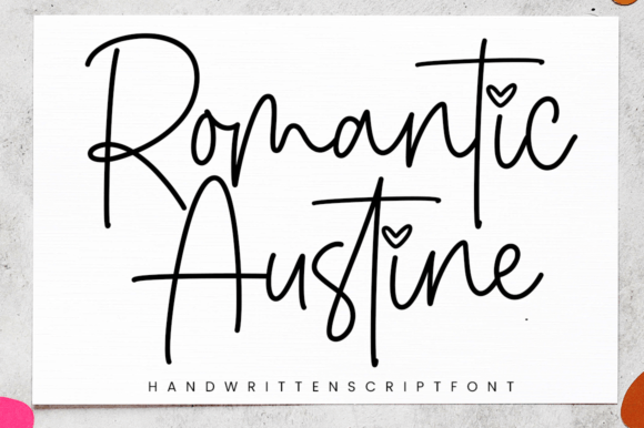 Romantic Austine Font - Featured Image
