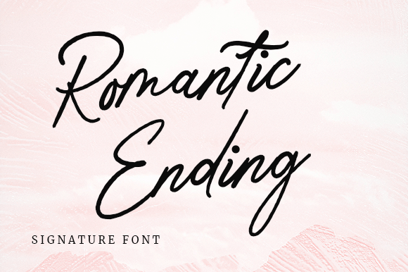 Romantic Ending Font - Featured Image