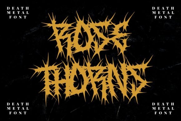 Rose Thorns Font - Featured Image