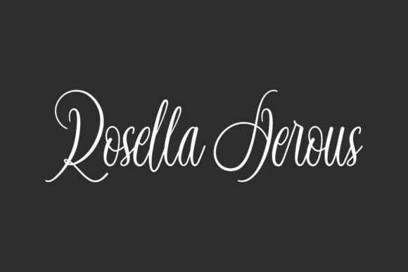 Rosella Aerous Font - Featured Image