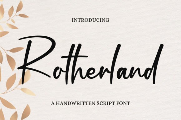 Rotherland Font - Featured Image