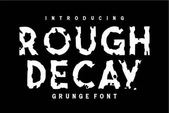 Rough Decay Font - Featured Image