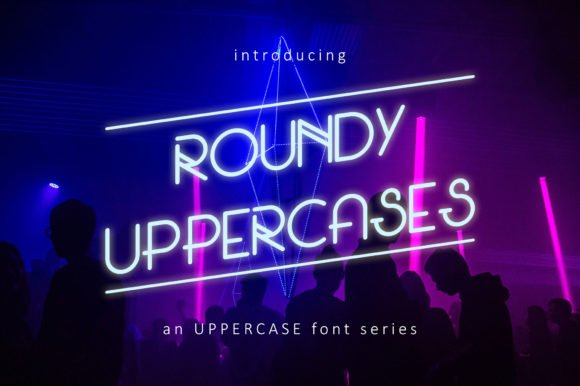 Roundy Uppercases Font - Featured Image