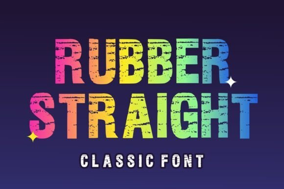 Rubber Straight Font - Featured Image