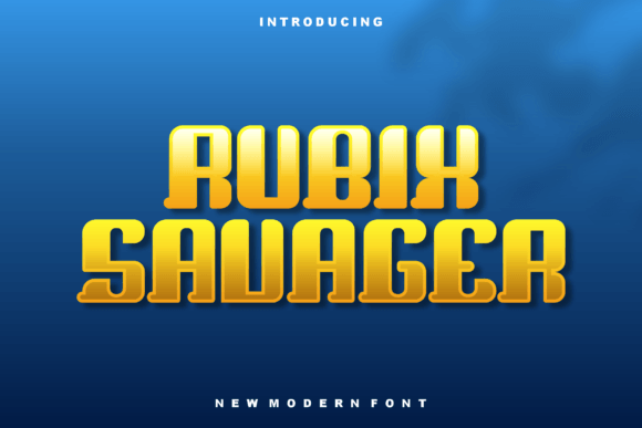 Rubix Savager Font - Featured Image