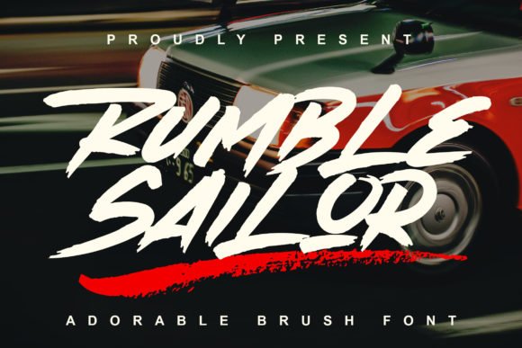 Rumble Sailor Font - Featured Image