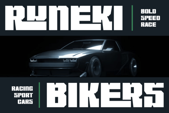 Runeki Bikers Font - Featured Image