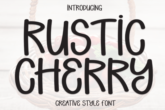 Rustic Cherry Font - Featured Image