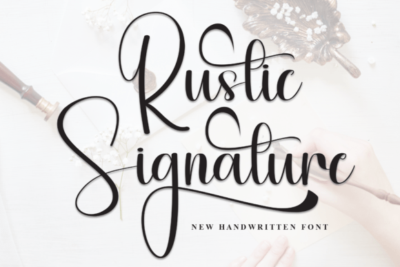 Rustic Signature Font - Featured Image