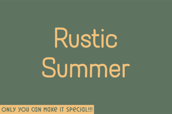 Rustic Summer Font - Featured Image