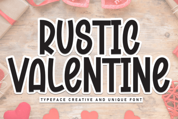 Rustic Valentine Font - Featured Image