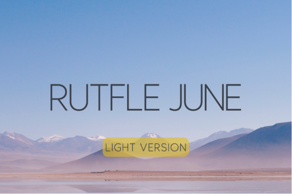 Rutfle June Light Font - Featured Image