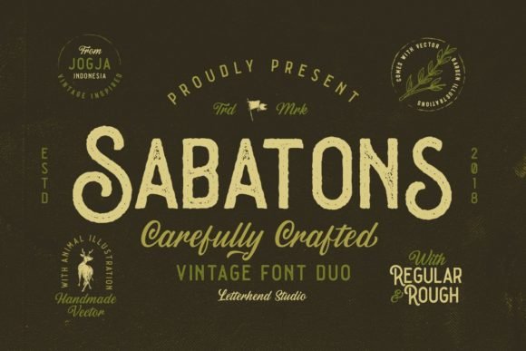 Sabatons Font - Featured Image