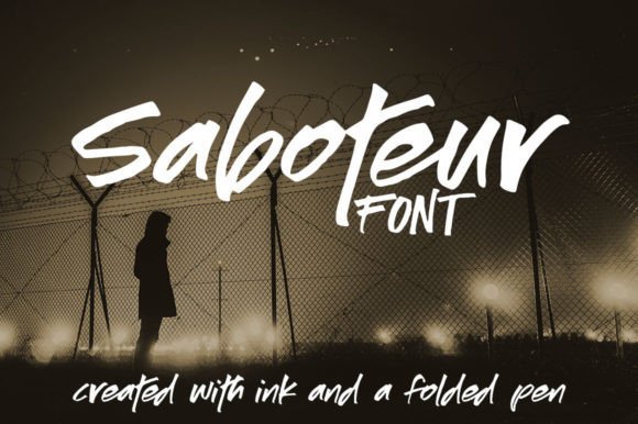 Saboteur Font - Featured Image