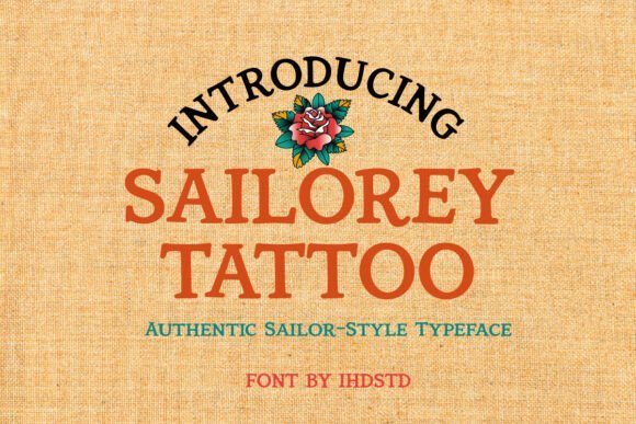 Sailorey Tattoo Font - Featured Image