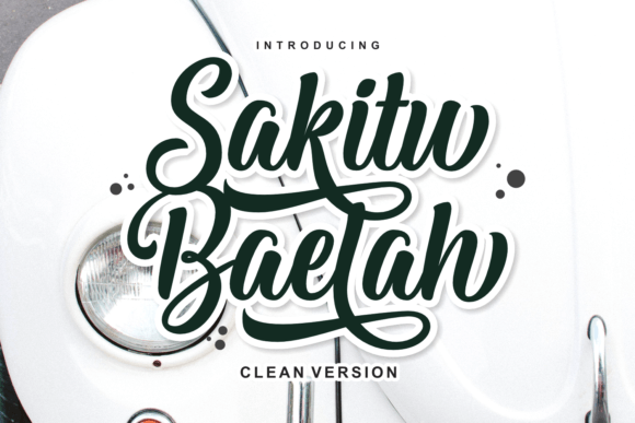 Sakitu Baelah Clean Font - Featured Image