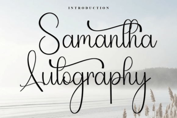 Samantha Autography Font - Featured Image