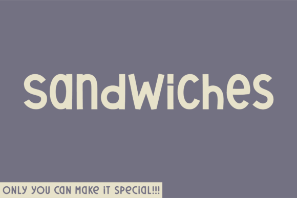 Sandwiches Font - Featured Image