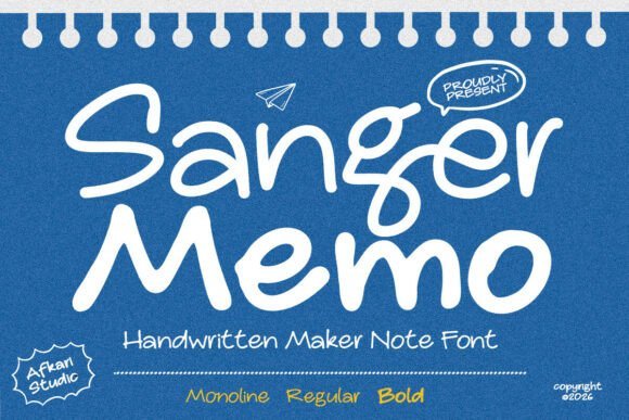 Sanger Memo Font - Featured Image