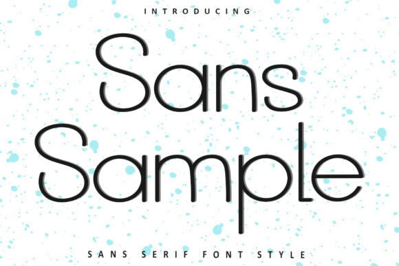 Sans Sample Font - Featured Image