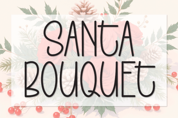 Santa Bouquet Font - Featured Image
